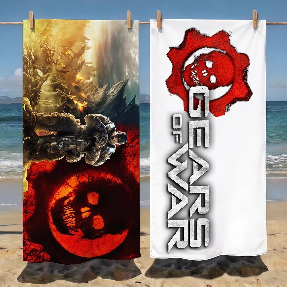 Game G-Gears Of War Towel Soft Pool Gift For Travel Gym Shower Camping Quick Dry Sports Beach Towels