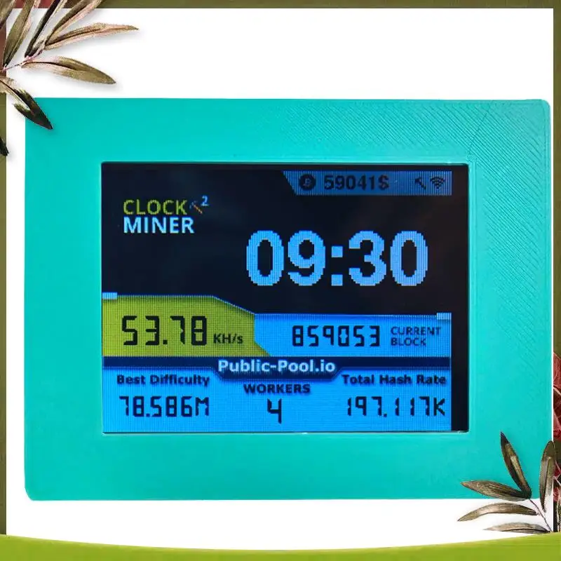 

New-Nerdminer V2 Miner 56KH/S 2.8 Inch LCD Display BTC Lottery Miner Bitcoin Solo Miner Nerd Miner