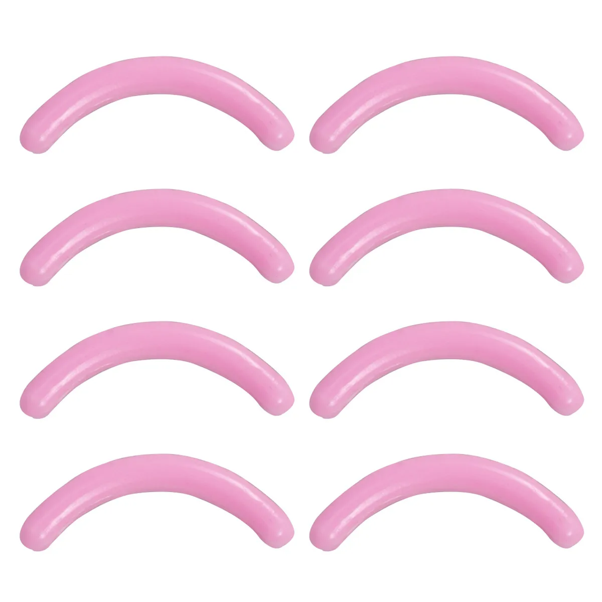 16pcs Eyelash Curler Refill Pads Black Mascara Waterproof Fake Lashes Silicone Cushions Replacement for Women Easy Care