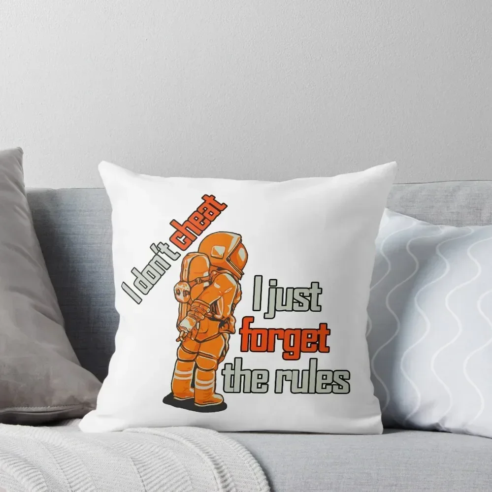 I don't cheat I just forget the rules Throw Pillow Plaid Sofa Christmas Cushion For Home Pillowcases For Pillows Anime pillow