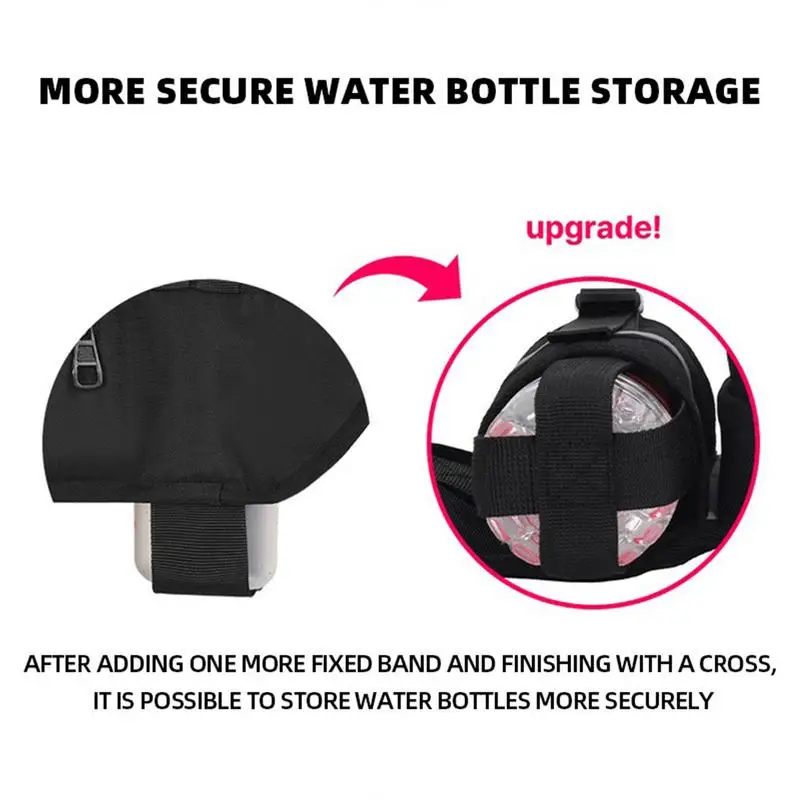 Fanny Pack With Water Bottle Holder Adjustable Fanny Pack Water Resistant Hip Bag For Women Men Running Bag For Phone Wallet image 5