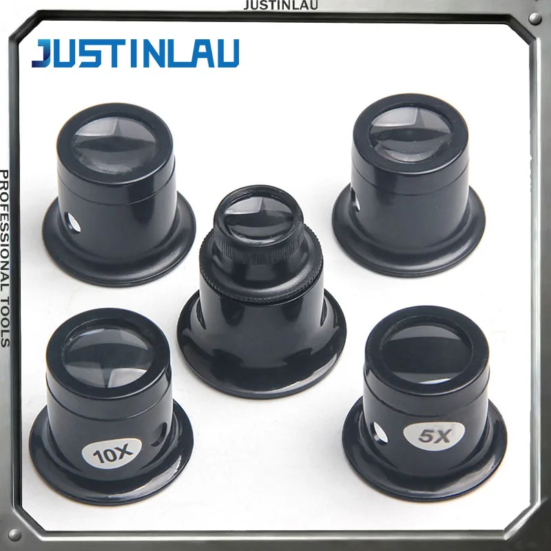 JUSTINLAU 1PC Watch Repair Tools Watch Repair 10-20x Magnifying Glass Eye Mask Type Eyepiece Watch Repair Magnifying Glass
