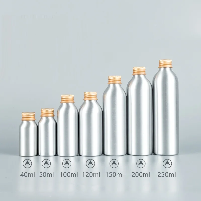 

30pcs Aluminum Refillable Lotion Bottles Empty Essential Oil Bottle Screw Caps Sample Vials Travel Containers