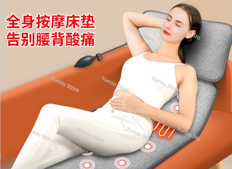 Electric Vibration Folding Home Air Bag Massage Mattress, Cervical Spine, Back Waist, Whole Body, Multi-functional