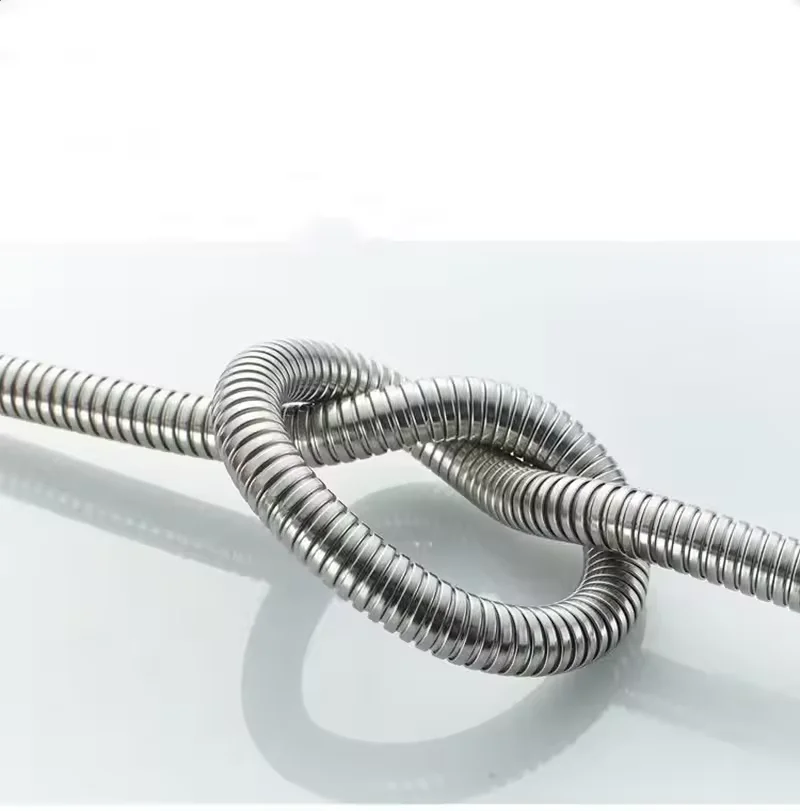 1.5/2M Black/silver SUS 304 Flexible Shower Hose Long Bathroom Shower Pipe Extension Water Pipe Pull Pipe Bathroom Accessories view 3