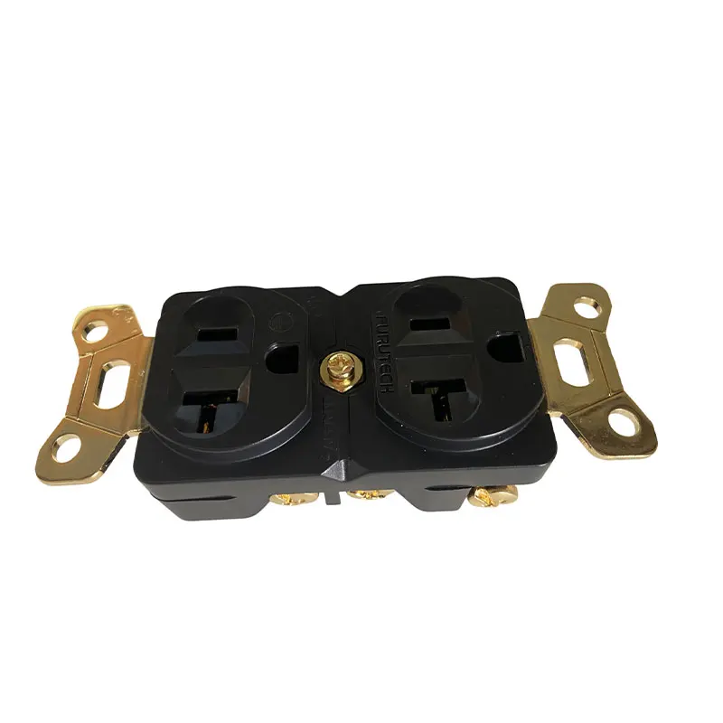 

FURUTECH Gold/Rhodium Plated Copper Socket US AC Power Wall Outlet Hi-Fi aduio output plug 20A Duplex Receptacles