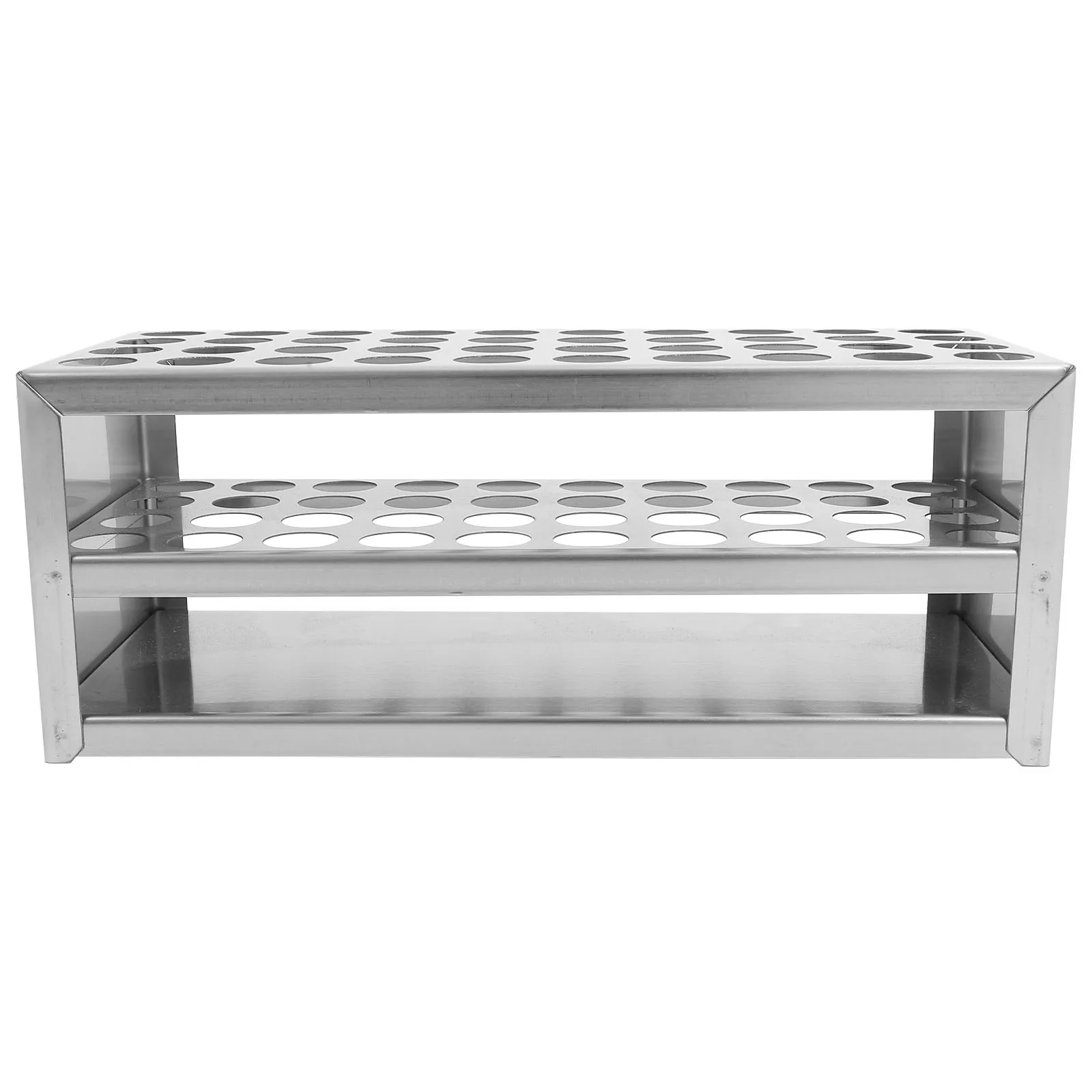 

40-Hole Test Tubes Rack Steel Laboratory Specimen Holder Test Tube Holder Drying Rack for 16mm Tubes