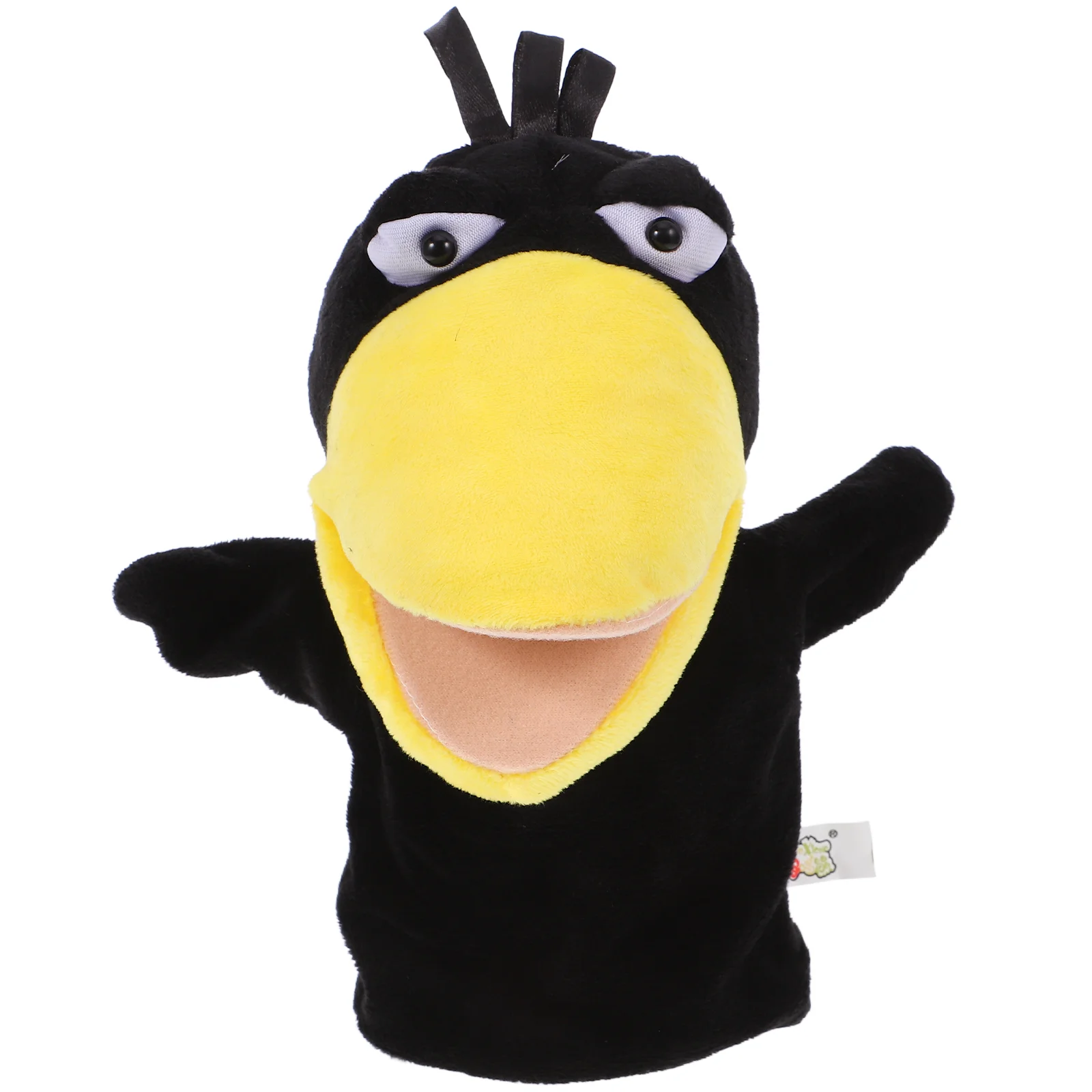 Animal Head Crow Hand Puppet Child Mini Plush Animals Kid Finger Toys Storytime Interactive Colored Cover