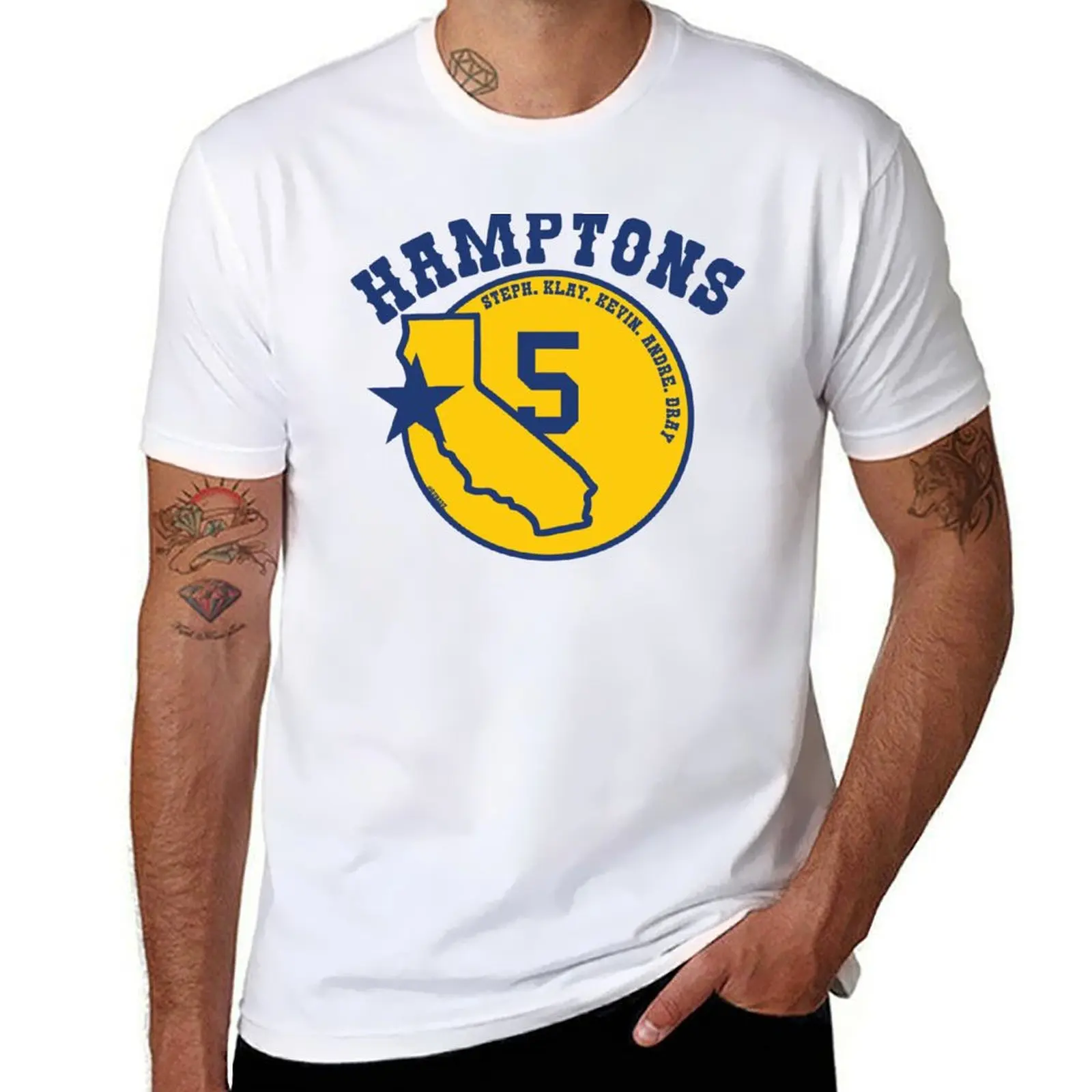 

Golden State Hamptons 5 T-Shirt t shirts for man slim fit t shirts for man cotton funny T-Shirt