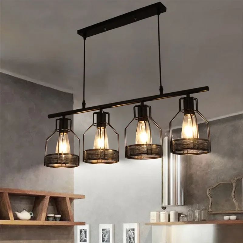 

4/5 E27 Chandelier Retro Corridor Bedroom Home Bar Lighting Home Decoration