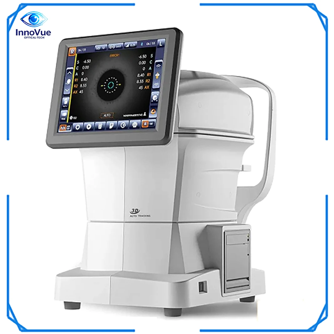 

Авторефрактометр InnoVue Opto ARK-100 с 3D-автослежением, 10,4-дюймовым сенсорным экраном и поворотным наклоняемым монитором для офтальмологов
