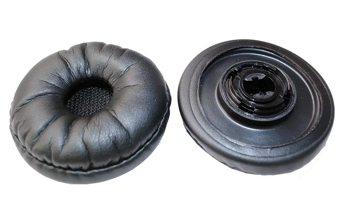 Almohadillas de cuero para los oídos, piezas de reparación para Plantronics CS540 CS500XD Savi 745, Savi 740N, Savi 291N, diadema