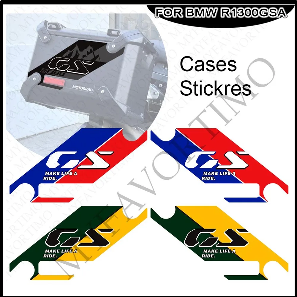 Motorcycle For BMW R1300GS R 1300 GS R1300 ADV GSA Adventure Rallye Trunk Luggage Panniers Aluminium Cases Stickers