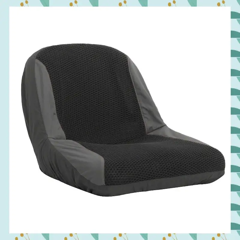 A71P Universal Lawn Mower Tractor Seats Cover Padded Comfort Pad Storage Pouch Lawn Mower Parts Accessories