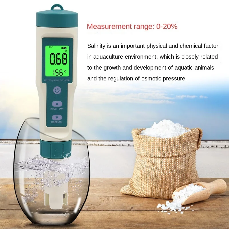 Imagem -05 - Digital de Qualidade de Água ph Teste Caneta Tds ec ph Orp Temp Instrumentos de Análise de Medidor de Água Potável Rico em Hidrogênio Tester em
