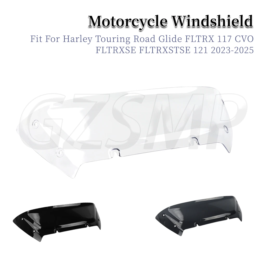 

Motorcycle 6" Windshield Deflector Windscreen Fit for Harley Road Glide CVO FLTRXSTSE FLTRXSE 121 FLTRX 117 2023 2024
