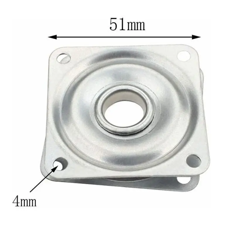 2 Inch Swivel Plate 360 Degree Rotating Turntable Furniture Hardware Swivel Plate For Display Rack Stand, Jewelry Boxes, Crafts