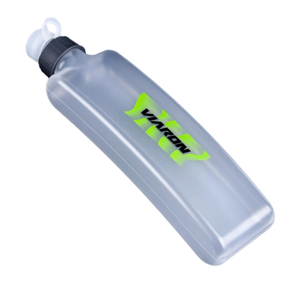 5-20PCS 350ml Running Water Bottle Flat Kettle Portable Fitness Water Bottles with Dust Cover Marathon Outdoor Drinkware Bottle