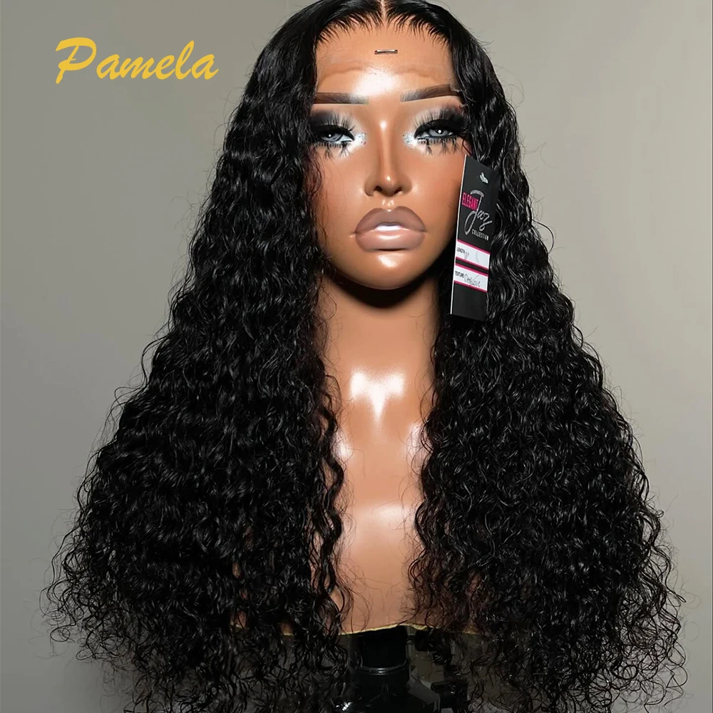 

Super Double Drawn Curly Lace Front Human Hair Wig 250% Density 13x4 Lace Transparent Glueless Wig For Women Ready To Wear