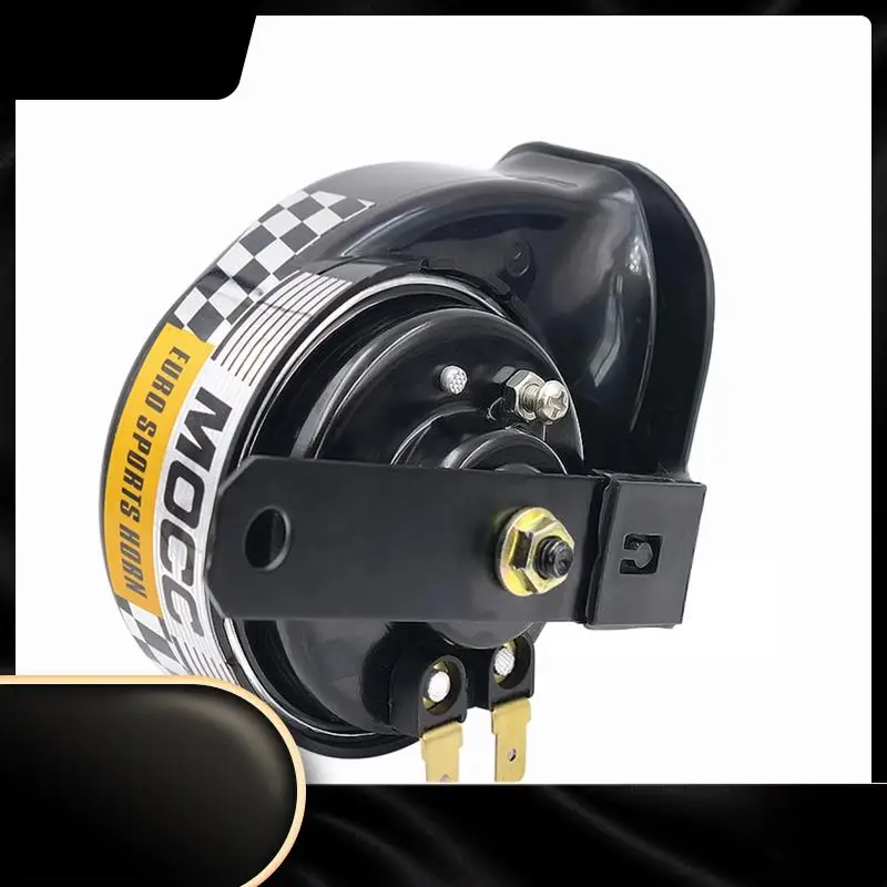 

12 В воздушный мотоциклетный звуковой сигнал, громкий электрический воздушный звуковой сигнал, 130 дБ, 510 Гц, автоматические звуковые сигналы, одноцветный для мотоцикла, автомобиля, мотоцикла, грузовика-N29R