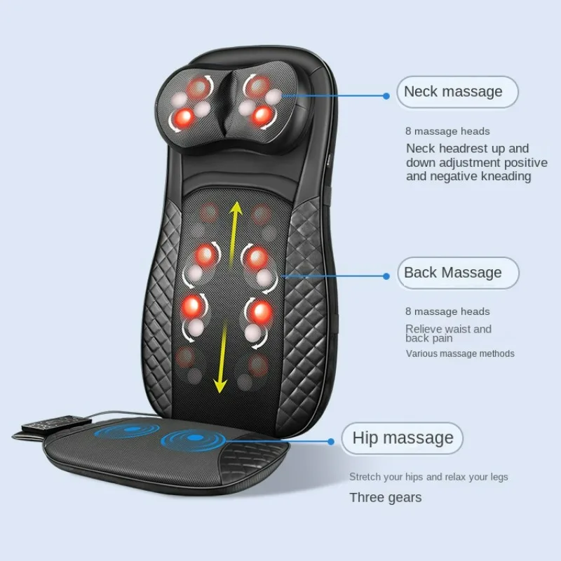 Full Body Massage Mat,vehicle-mounted Massage Cushion,waist Back Shoulder Car Massage Chair, Chiropractic Back Muscle Massager