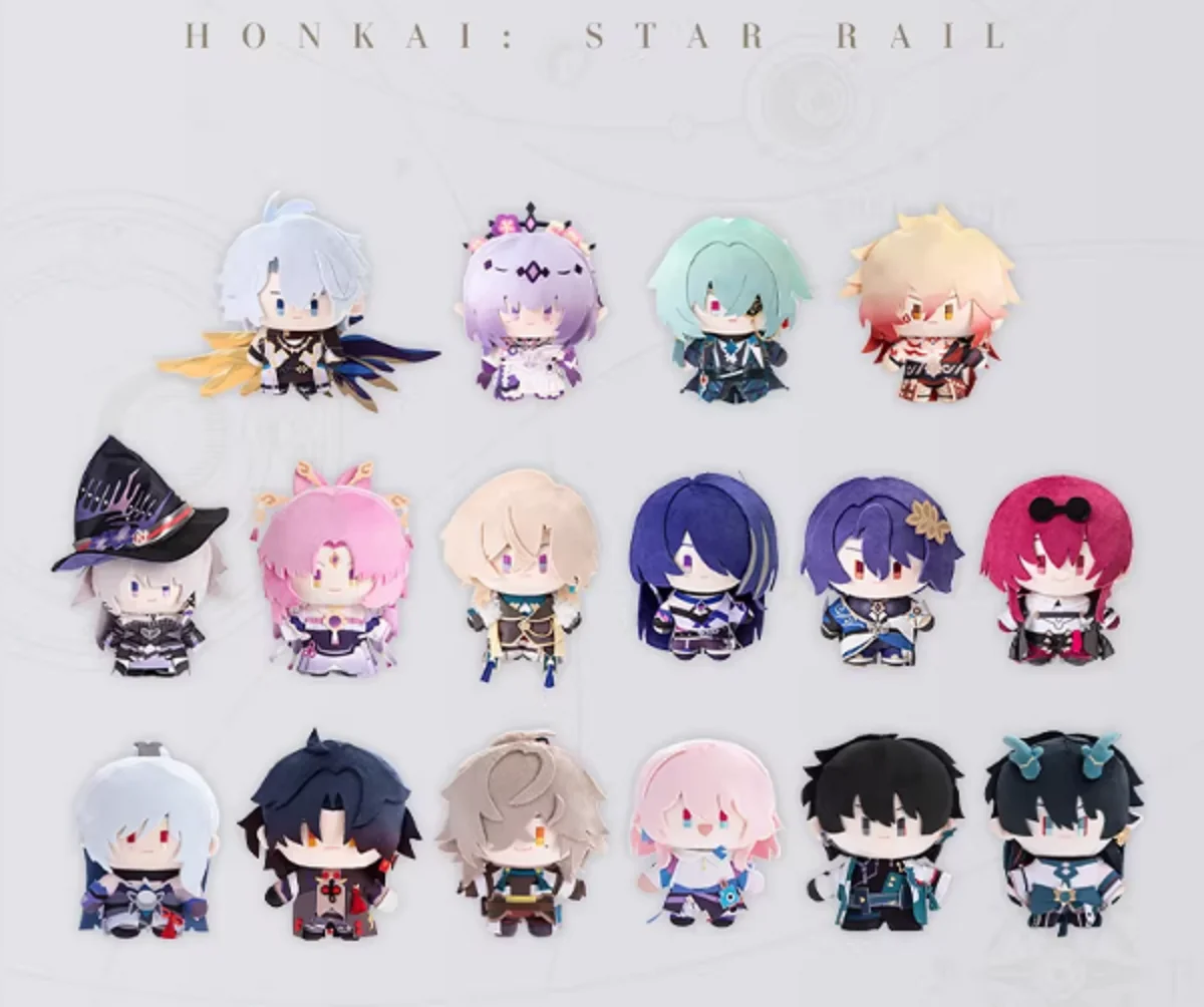 

Official Honkai Star Rail Phainon Castorice Blade Dan Heng March 7th Jingliu Fu Xuan Herta 15cm Plush doll Pendant Keychian
