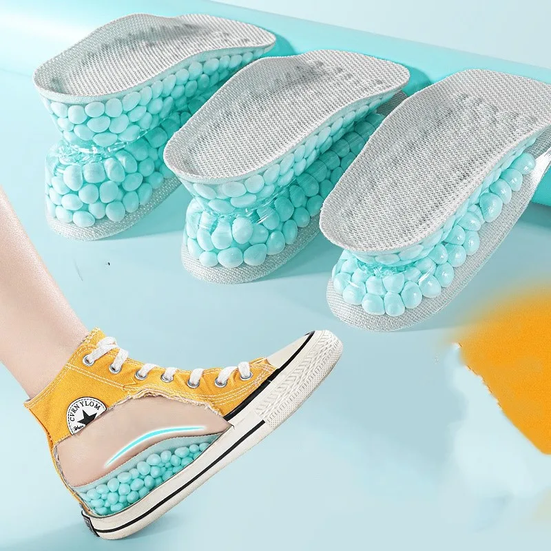

Height Increasing Insoles For Women Men Silicone Large Particle Popcorn Increased Pads
