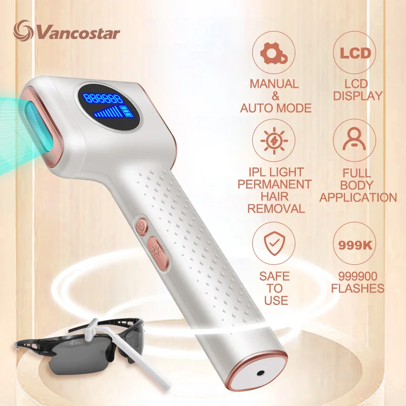 999900 Flashes Laser Epilator Bikinis Trimmer Permanent IPL Hair Removal Tools for Ladies Men Home Appliance Free shipping