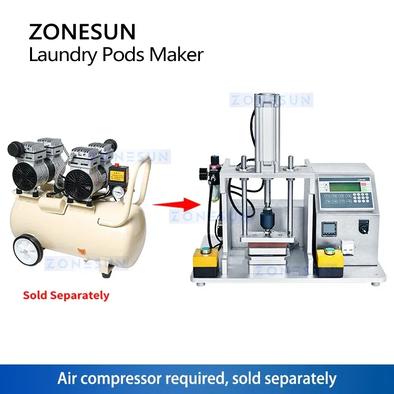 ZONESUN Laundry Pods Sample Maker Sealing Machine Washing Pods Detergent Pods Packaging Equipment ZS-LP1