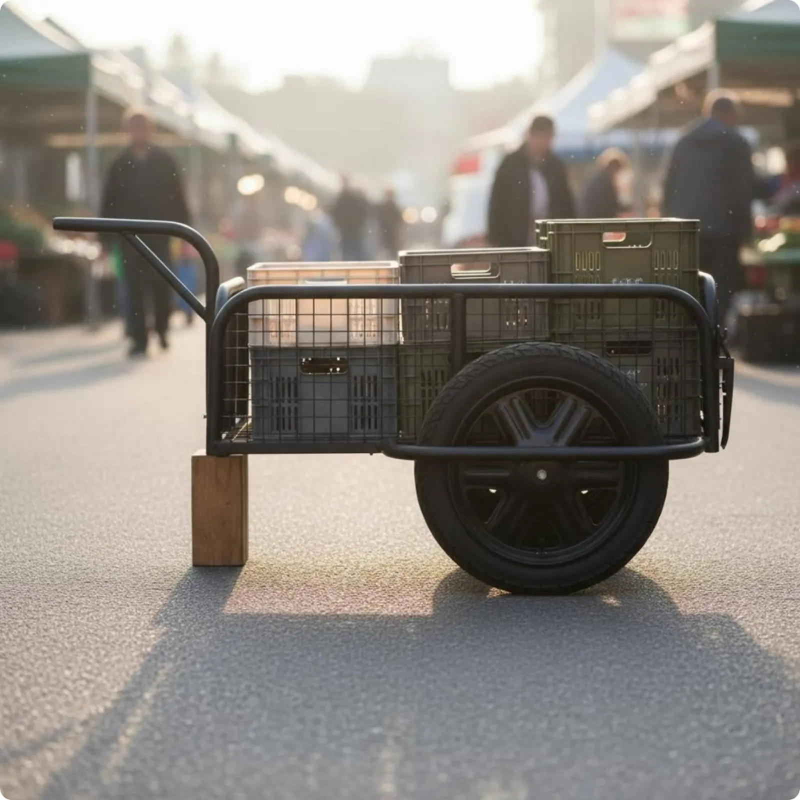 Motorcycle Wagon Wagon Weather-Resistant Use Cycle Cargo Wagon Transport Equipment High Load Capacity Heavy Duty for Camping