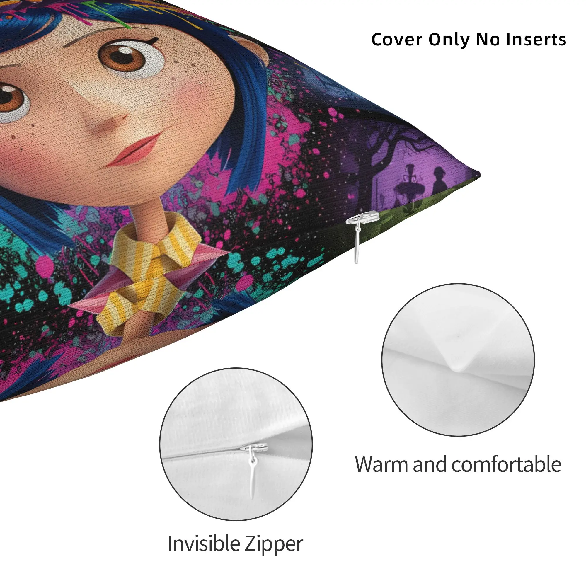 كورالينز وسادة غطاء الرعب الكرتون الجدة كيس وسادة لمكتب سيارة ديكور المنزل ساحة سادات فكرة هدية #4