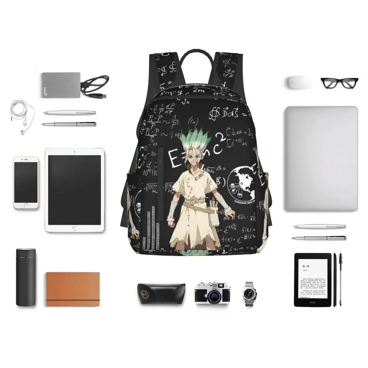 Senku Ishigami Dr Stone Apan Anime Backpack Daypack Kids BookBag School Bag Shoulder Bags for Men Women
