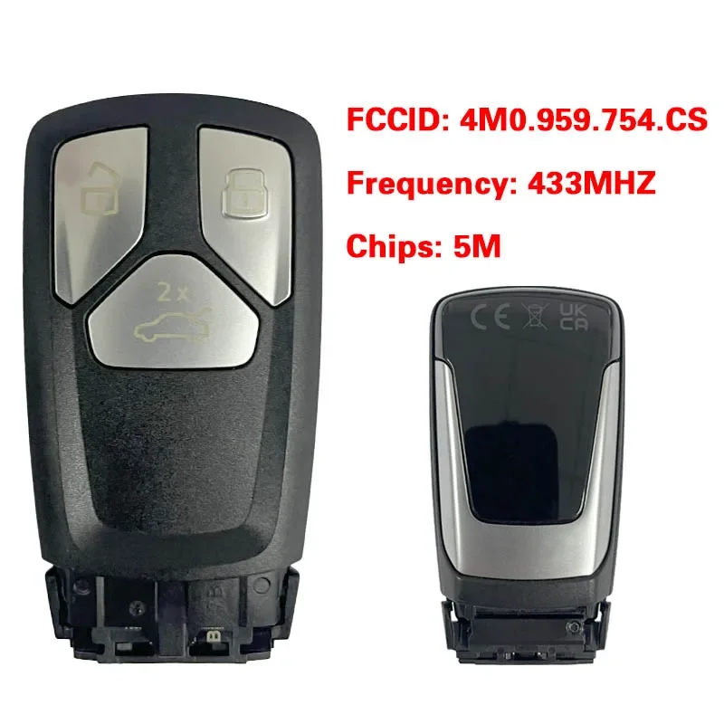 CN005014 ORIGINAL MLB Blank Smart Key for Por-sche C-ayenne 3 Buttons 434 MHz Part No 9Y0 959 753 Q Keyless GO