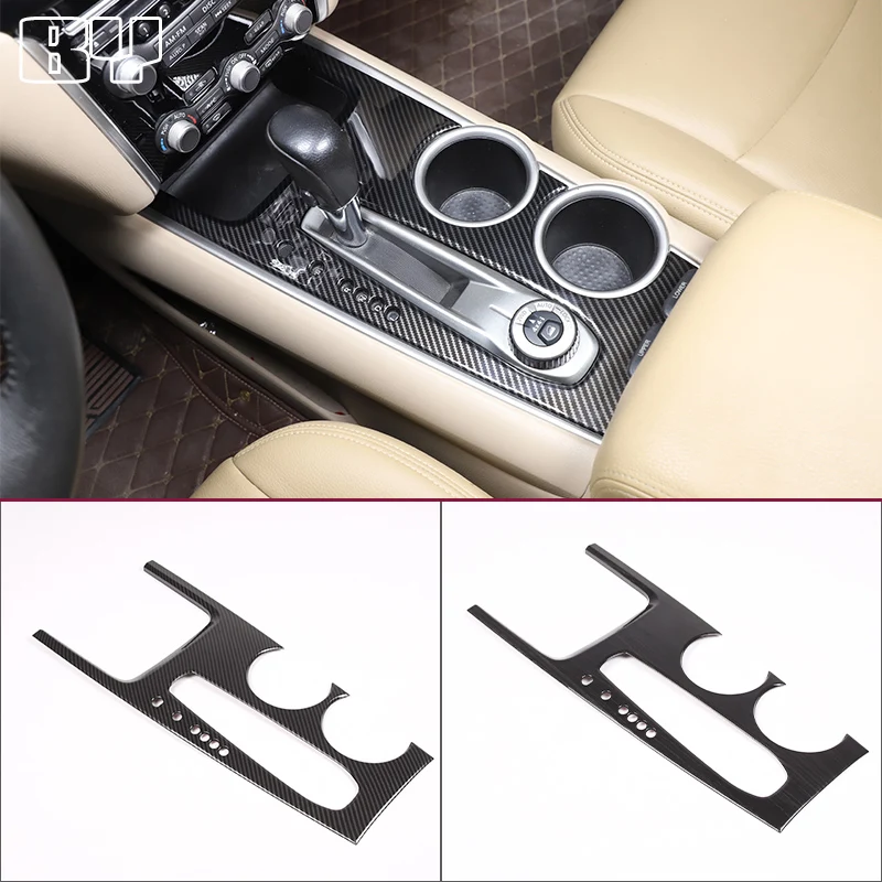 For Nissan Pathfinder 2013-2018 ABS Carbon Fiber Car Central Control Gear Panel Frame Sticker Car Interior Accessories