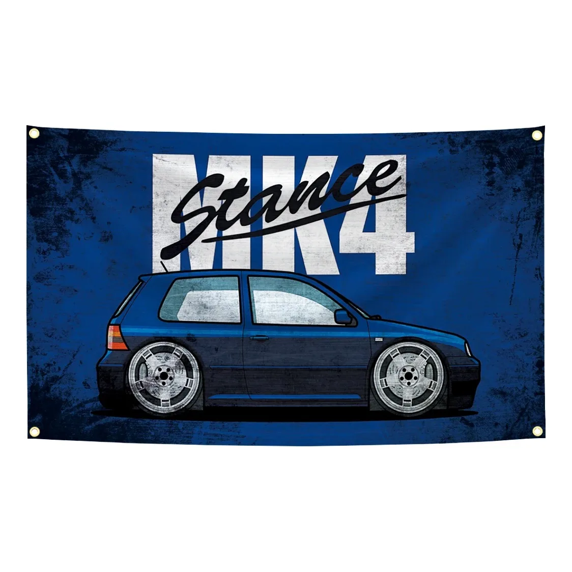 Retro V-VWs MK GT Classic Car JDM Flag  Polyester Printing Banner for Garage Wall Art Home Outdoor Decoration Tapestry