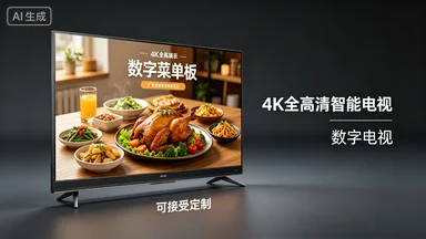 Accept customization, inch advertising display digital menu board 4K full high definition smart TV digital TV
