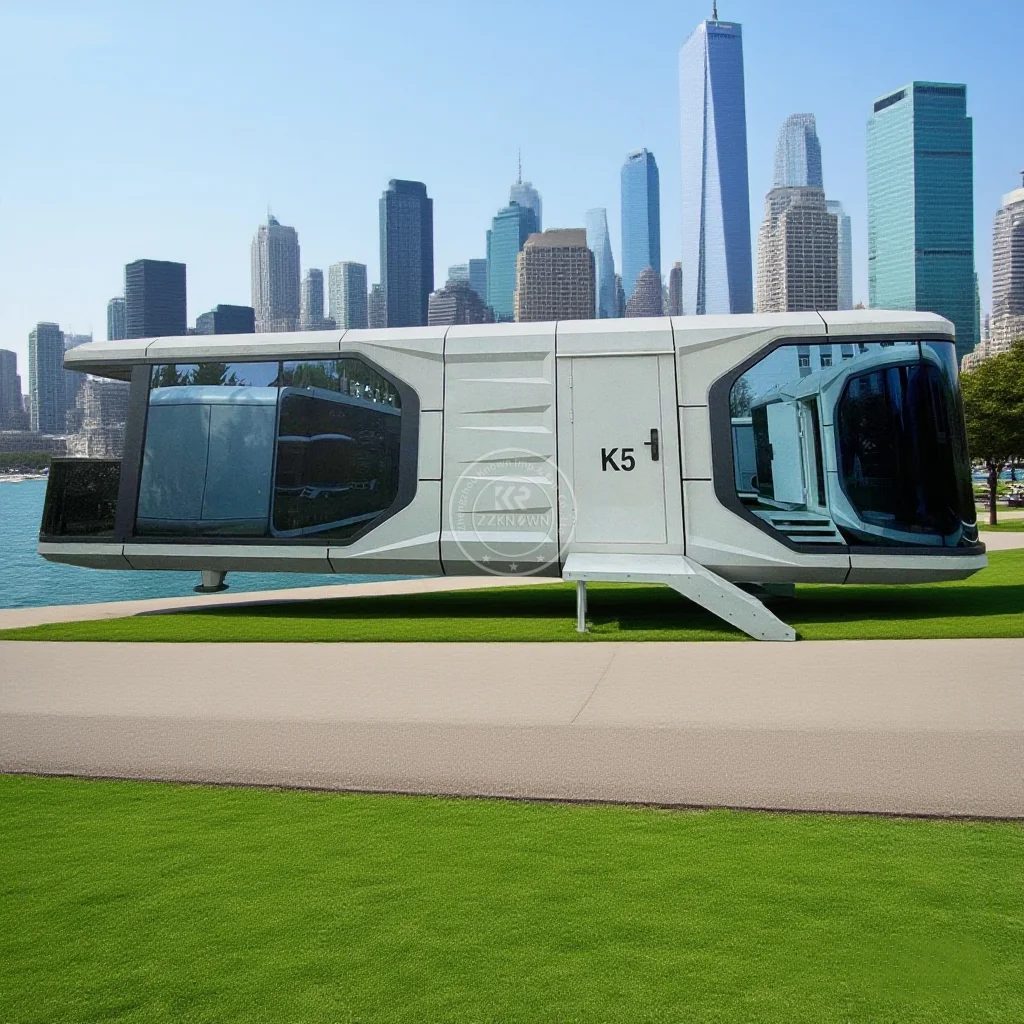 

Prefab Detachable Container House Sleep Capsule Tiny Outdoor Garden Office Pods Steel Material Villa for Holiday Village