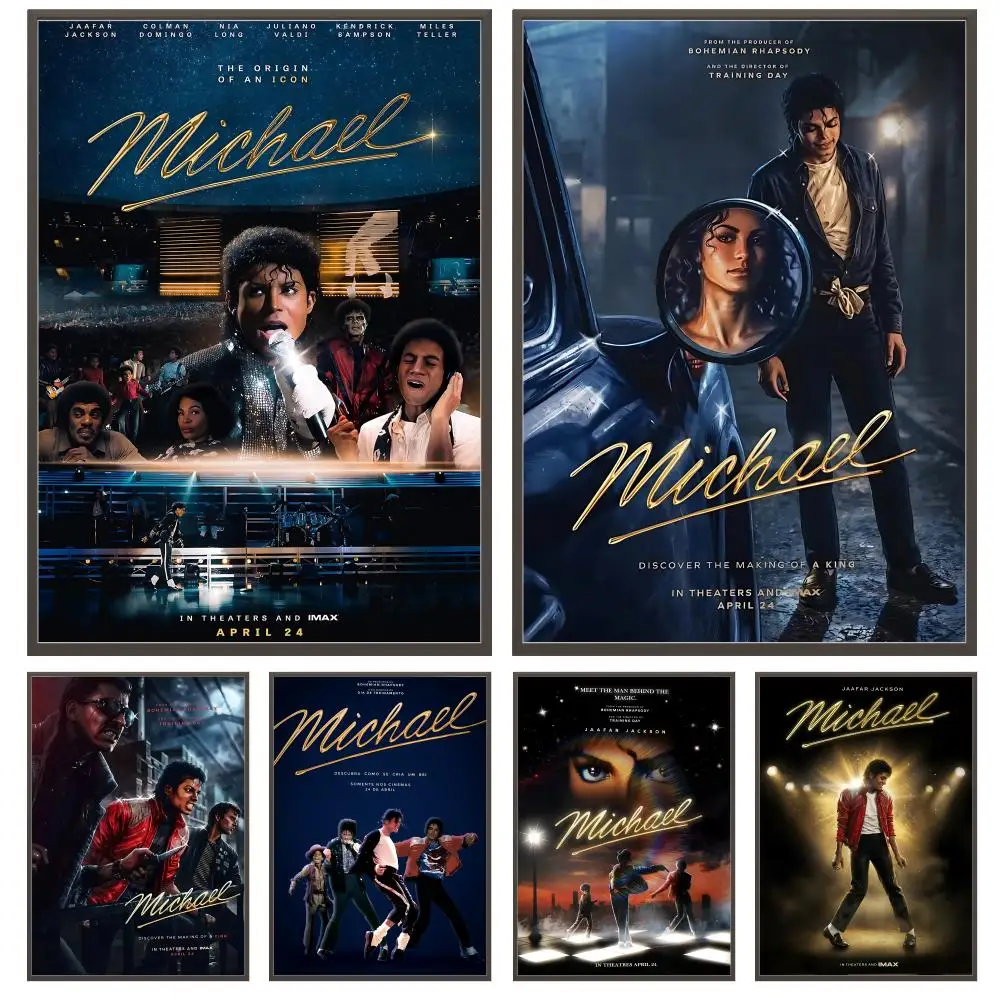 Famous Pop Icon M-Michaels Poster Versatile HD Waterproof Wall Art Self-Adhesive Decor for Any Space Ideal Gift
