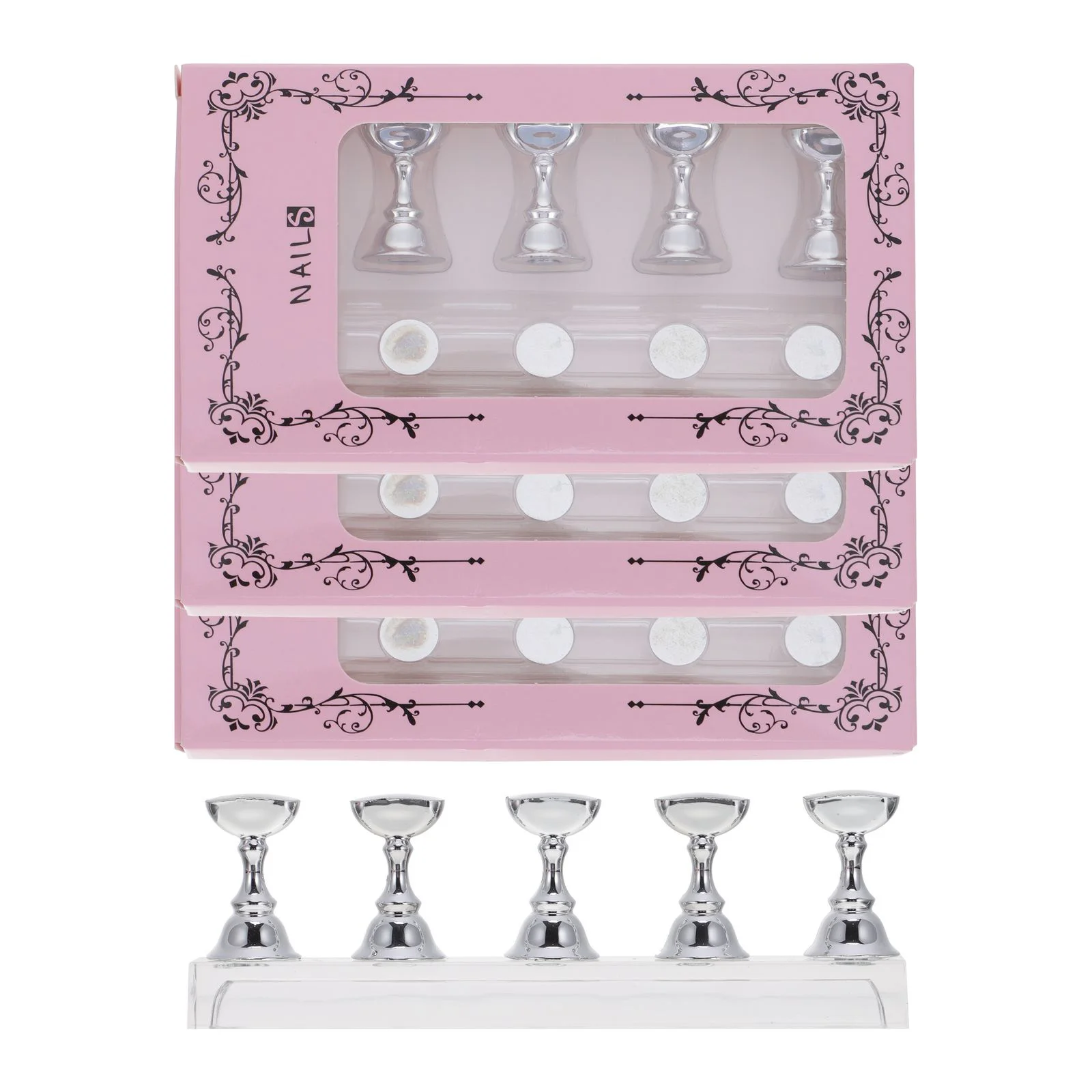 

20 Pcs Nail Sticker Display Stand Magnetic Practice Holder Tool for False Nails Tips Shelves Polish Show Rack Manicure