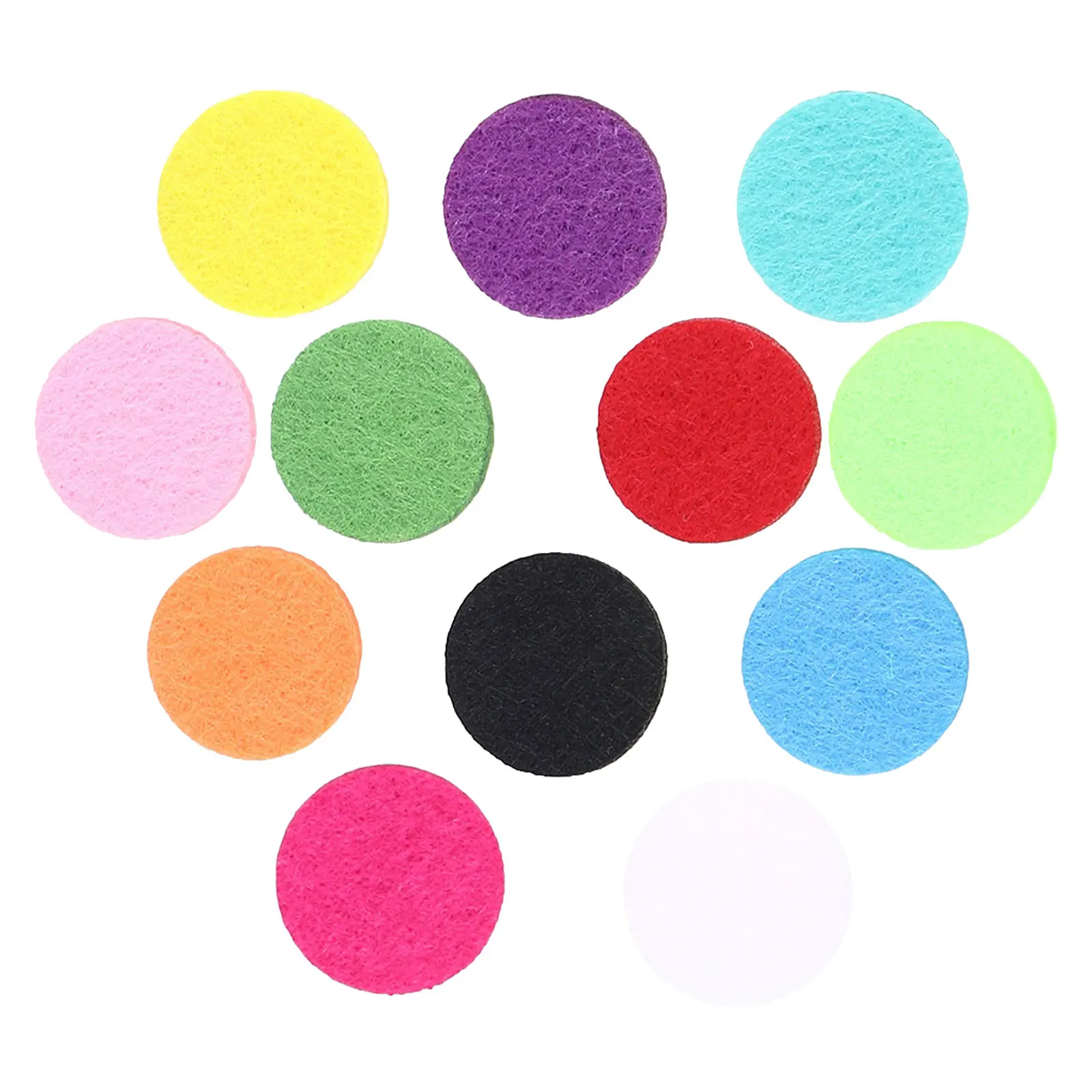 

12pcs Aromatherapy Diffuser Locket Pads Thick Reusable Wick Refill For Essential Oil Pendant Necklace Absorbent Replacement Pads