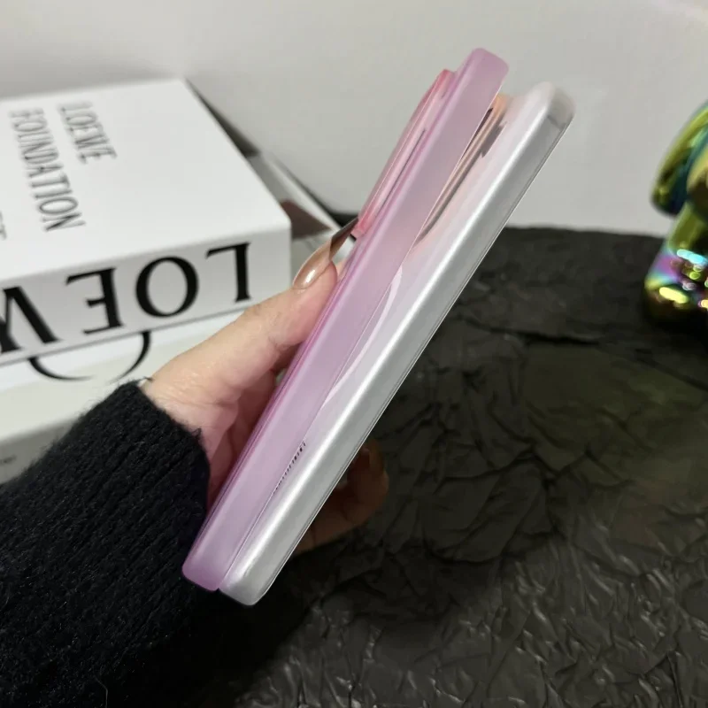 Luxury Matte Slim Clear Hard Wireless Charging Case For Xiaomi 15 14 Ultra 13 Pro Redmi K80 Pro For Magsafe Shockproof Cover