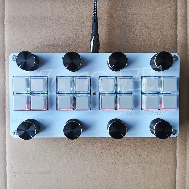 MIDI CC Controller Computer Music Host Software With Knob USB Interface 8 Switches 8 Knobs