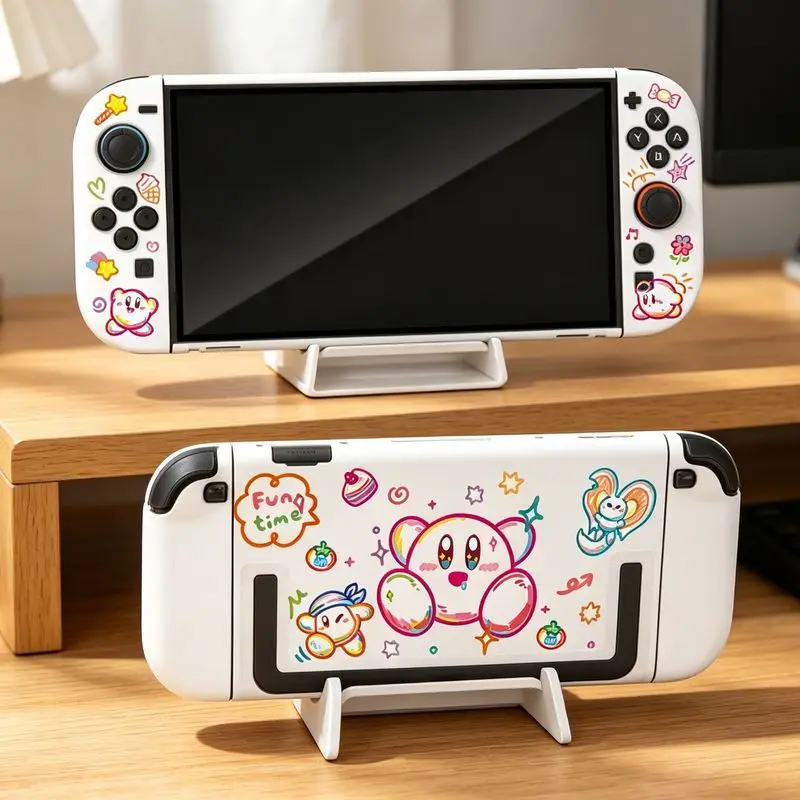 Hot Switch 2 Ns 2 Protective Case Kirby Pattern Split Hard Shell With Soft Grip Skin Friendly Gaming Accessories