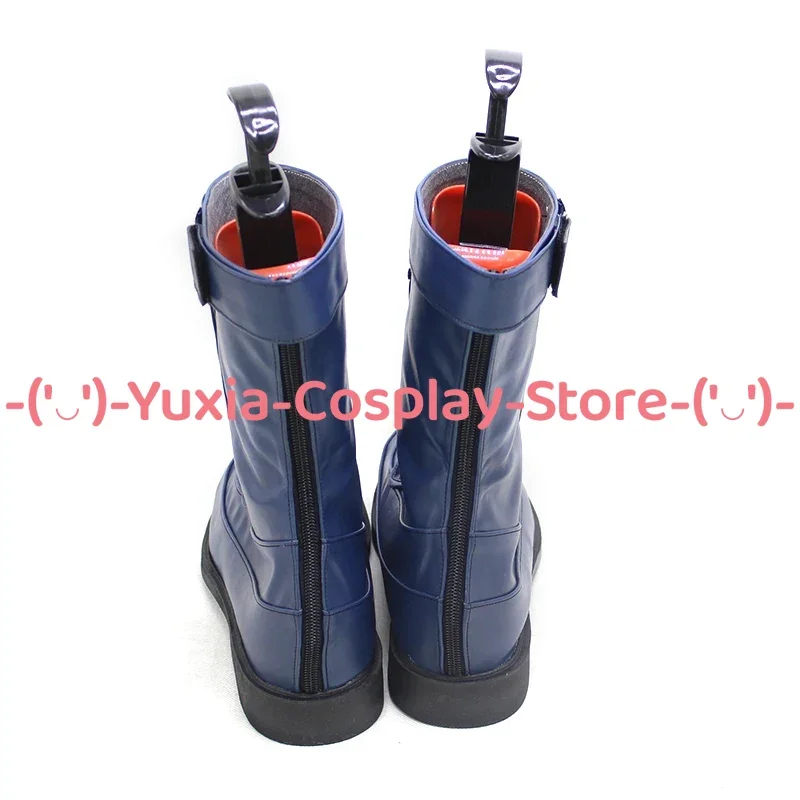 Yuxiacosplay! Scarpe cosplay Peacemaker Gioco anime Personaggio Prop Stivali in pelle PU Costume da festa di carnevale di Halloween