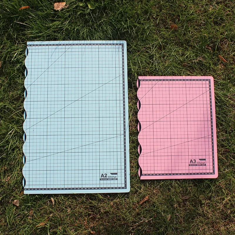 Foldable Intermediário PVC faca Board, núcleo branco, Office Art corte Mat, A2