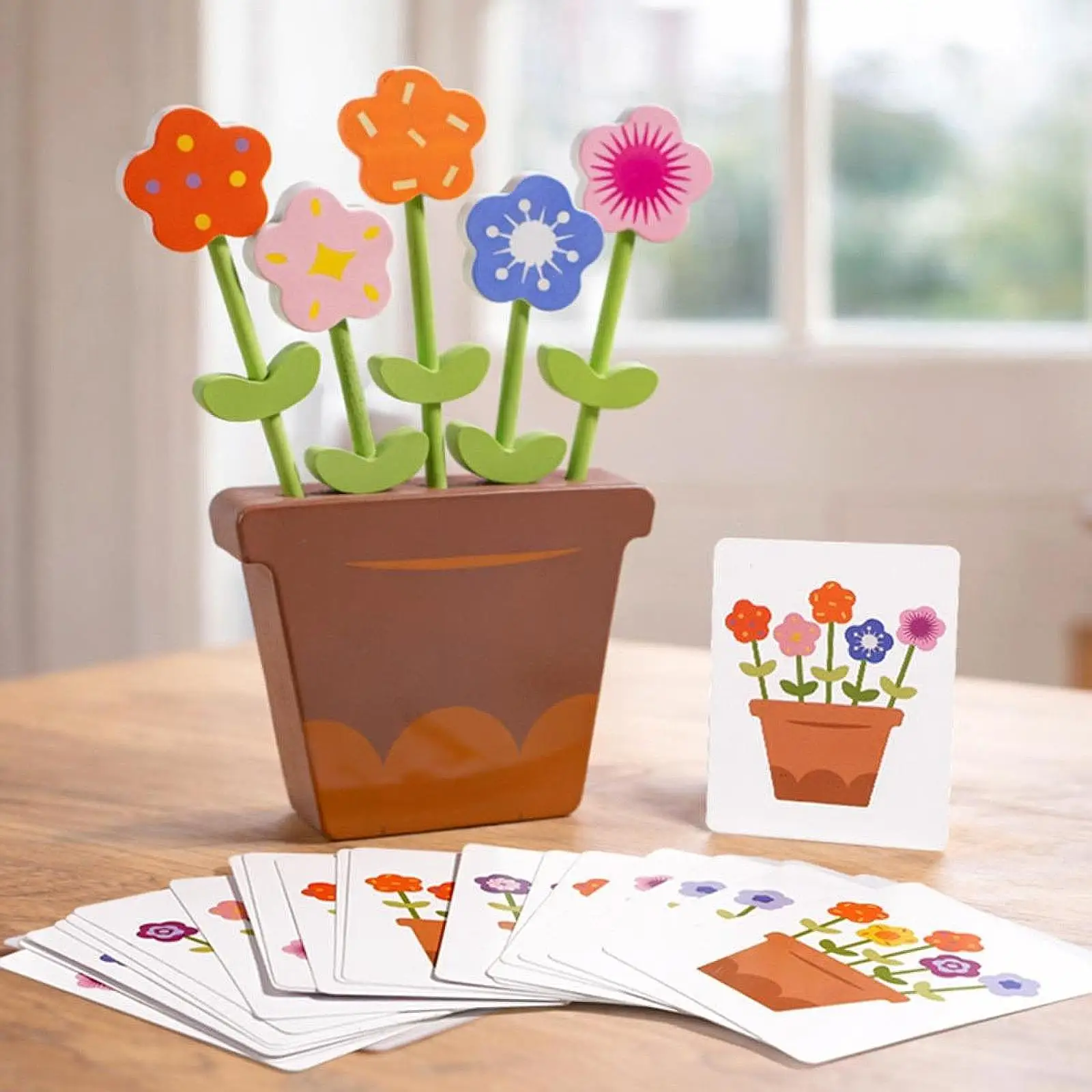 Toddler Matching Learning Toys Garden Pretend Play Memory Recognition Interactive Educational Toy for Preschool Kindergarten