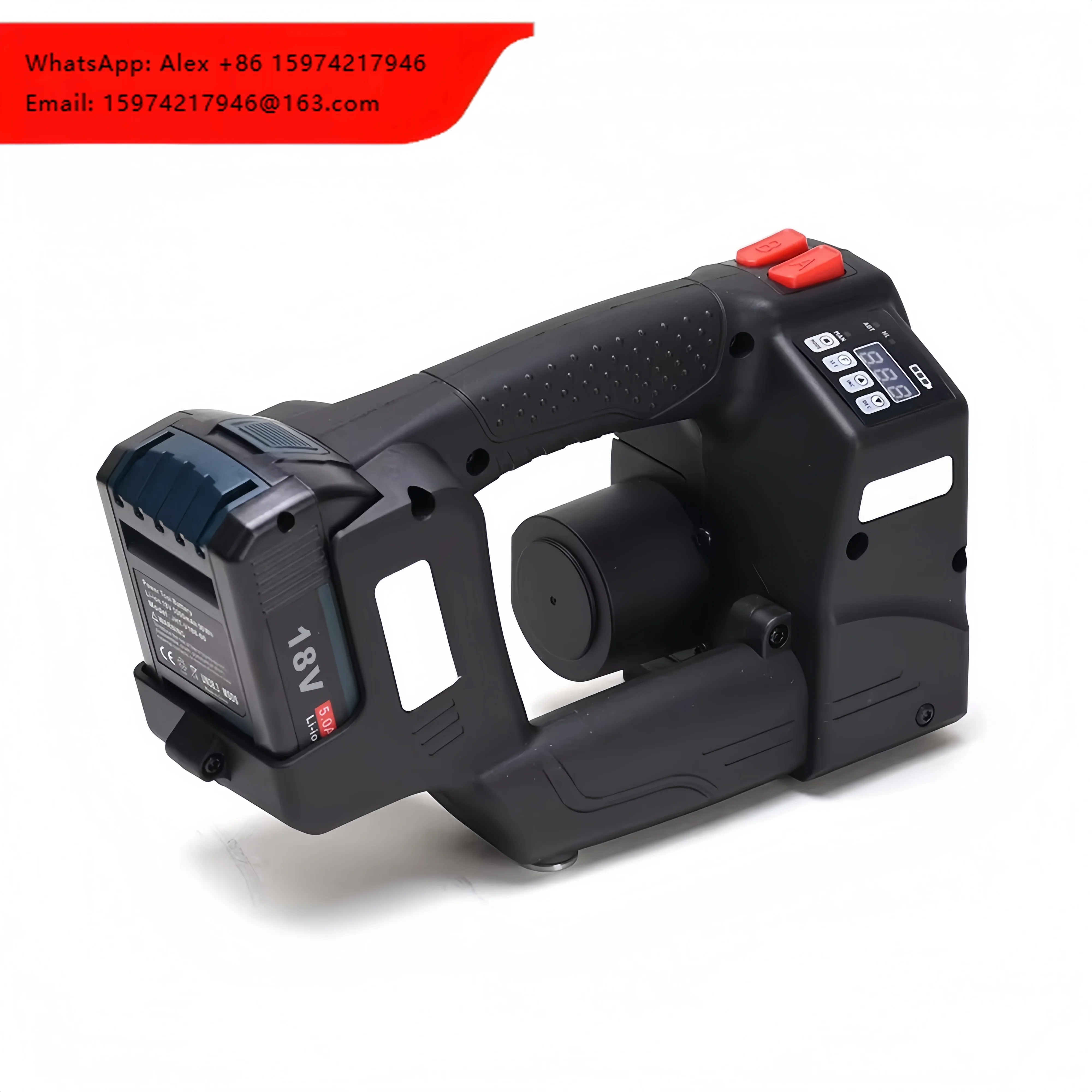 MV Hand Held Electric PET Strapping Machine For Food Packaging Wood Packaging Efficient One-click Operation CE Certified