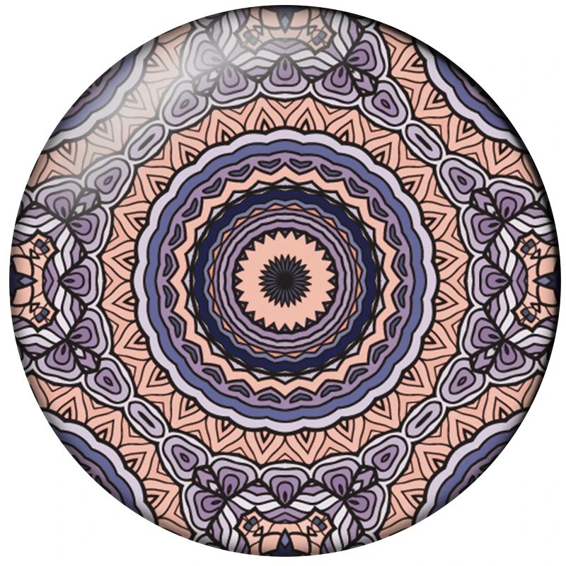 24pcs/lot Kaleidoscope Round Glass Cabochons 10mm 12mm 14mm 16mm 18mm 20mm 25mm DIY Jewelry Making Findings & Components H002