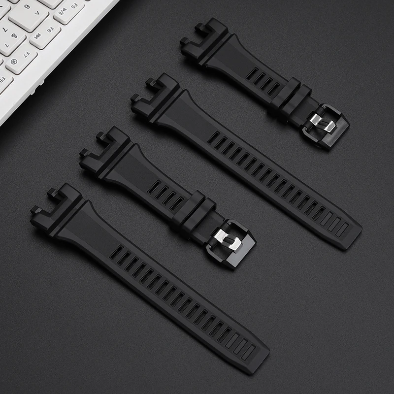 Dla Casio G-shock Series GBA-900 TPU Watchband Męska wodoodporna bransoletka sportowa GBA-900 Czarny pasek do zegarka