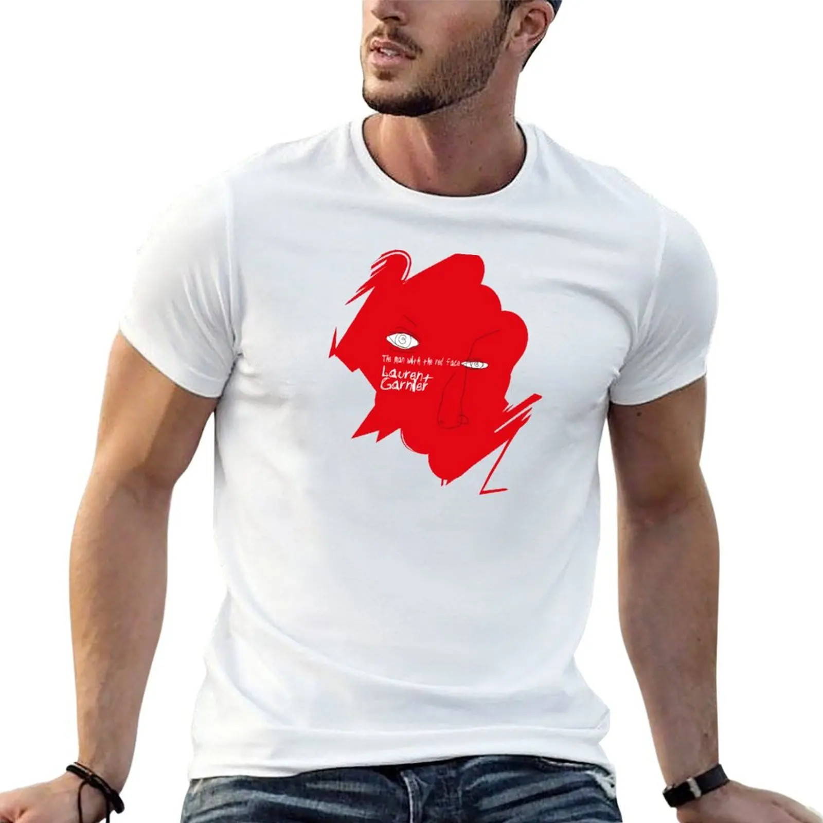 Camiseta Laurent Garnier-The Man with the Red Face, camisetas para hombre, paquete de camisetas blancas, camiseta informal para hombre, camiseta de verano
